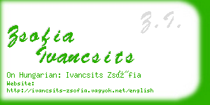 zsofia ivancsits business card